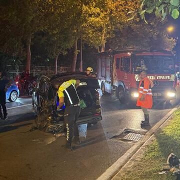 İstanbul sahil yolunda meydana gelen kaza sonrası bölgedeki trafik akışı