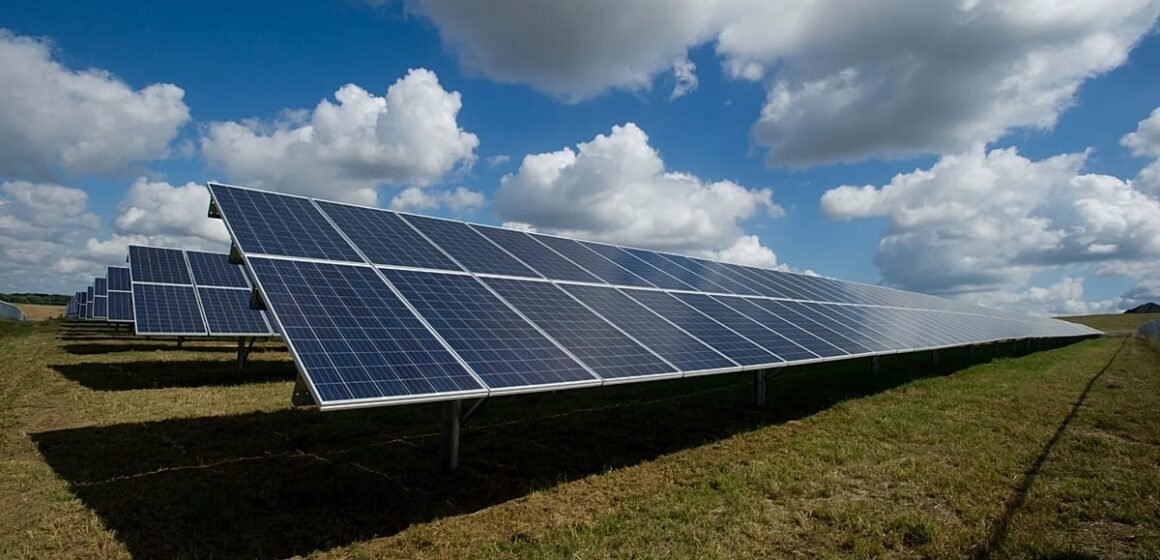 Romanya'nın Arad ilinde kurulacak Dama Solar güneş enerjisi santralinin geniş arazi üzerine yayılan panelleri