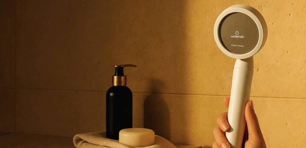 Waternet'in çok aşamalı filtreleme sistemine sahip Palma filtreli duş başlığı Banyo duşunda kullanılan Palma filtreli duş başlığı